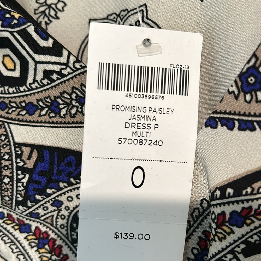 Chicos Maxi Paisley Dress Sz0 - Picture 6 of 6